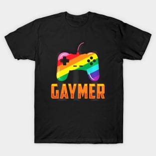 Gaymer LGBTQIA+ Gamer Game Controller Video Games T-Shirt